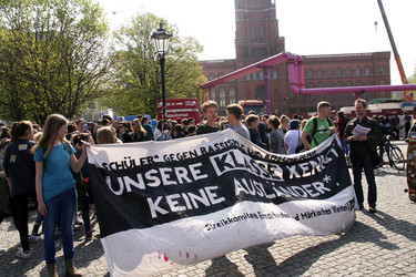 Schülerdemo für Flüchtlingsrechte, Berlin