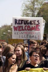 Schülerdemo für Flüchtlingsrechte, Berlin