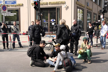 Protest vor der Berliner EU-Kommission, Berlin