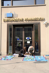 Protest vor der Berliner EU-Kommission, Berlin