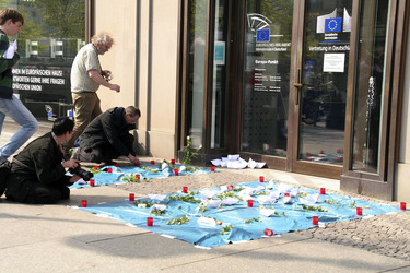 Protest vor der Berliner EU-Kommission, Berlin