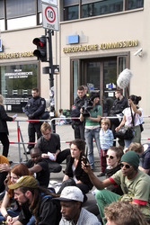 Protest vor der Berliner EU-Kommission, Berlin