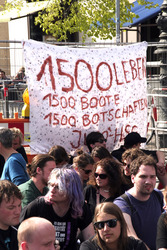 Protest vor der Berliner EU-Kommission, Berlin