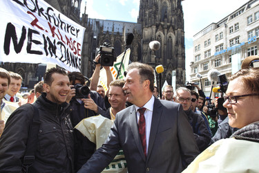 Kundgebung der GDL in Köln