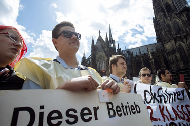 Kundgebung der GDL in Köln