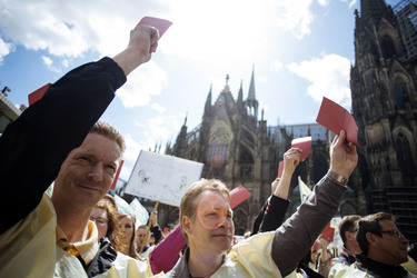 Kundgebung der GDL in Köln