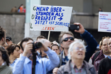 Kundgebung der GDL in Köln