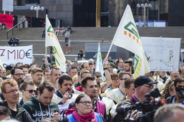 Kundgebung der GDL in Köln
