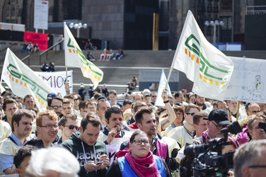 Kundgebung der GDL in Köln