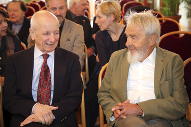 Preisverleihungen an Peter Kubelka und Gertraud Jesserer in Wien