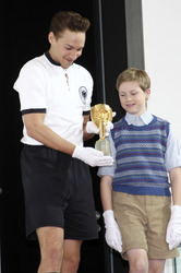 Präsentation des WM-Pokals 1954 im Stage Theater in Hamburg
