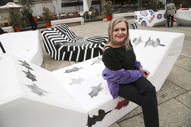 Kunstprojektpräsentation 'Euroart im Museumsquartier' in Wien