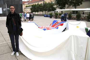 Kunstprojektpräsentation 'Euroart im Museumsquartier' in Wien