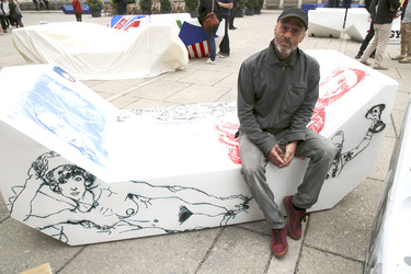 Kunstprojektpräsentation 'Euroart im Museumsquartier' in Wien
