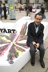 Kunstprojektpräsentation 'Euroart im Museumsquartier' in Wien