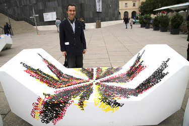 Kunstprojektpräsentation 'Euroart im Museumsquartier' in Wien