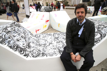 Kunstprojektpräsentation 'Euroart im Museumsquartier' in Wien