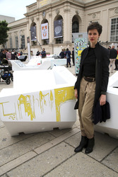 Kunstprojektpräsentation 'Euroart im Museumsquartier' in Wien