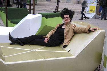 Kunstprojektpräsentation 'Euroart im Museumsquartier' in Wien