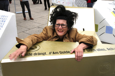 Kunstprojektpräsentation 'Euroart im Museumsquartier' in Wien