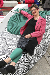 Kunstprojektpräsentation 'Euroart im Museumsquartier' in Wien