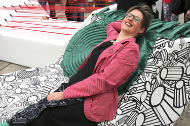 Kunstprojektpräsentation 'Euroart im Museumsquartier' in Wien