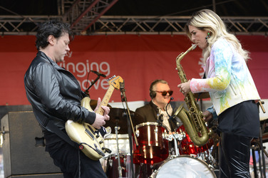 Jazzfestival an Himmelfahrt auf dem Trammplatz in Hannover