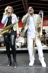 Jazzfestival an Himmelfahrt auf dem Trammplatz in Hannover