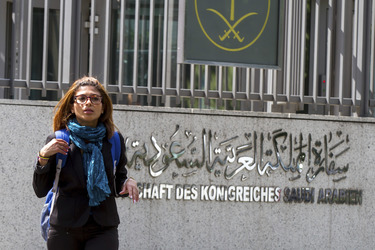 Demo für die Freilassung von Raif Badawi in Berlin