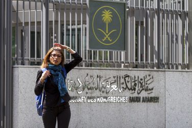 Demo für die Freilassung von Raif Badawi in Berlin