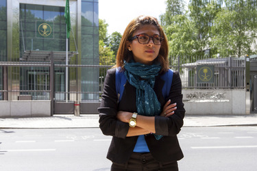 Demo für die Freilassung von Raif Badawi in Berlin