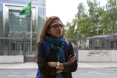 Demo für die Freilassung von Raif Badawi in Berlin
