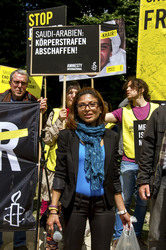Demo für die Freilassung von Raif Badawi in Berlin