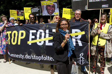 Demo für die Freilassung von Raif Badawi in Berlin