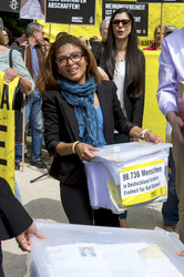 Demo für die Freilassung von Raif Badawi in Berlin