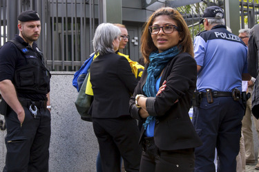 Demo für die Freilassung von Raif Badawi in Berlin