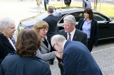 Bundespräsident Joachim Gauck zu Besuch in der Staatsoper im Schillertheater