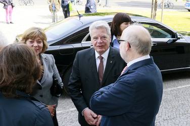 Bundespräsident Joachim Gauck zu Besuch in der Staatsoper im Schillertheater