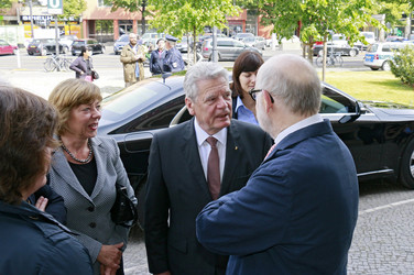 Bundespräsident Joachim Gauck zu Besuch in der Staatsoper im Schillertheater