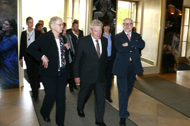 Bundespräsident Joachim Gauck zu Besuch in der Staatsoper im Schillertheater