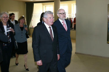 Bundespräsident Joachim Gauck zu Besuch in der Staatsoper im Schillertheater