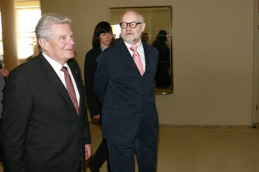 Bundespräsident Joachim Gauck zu Besuch in der Staatsoper im Schillertheater