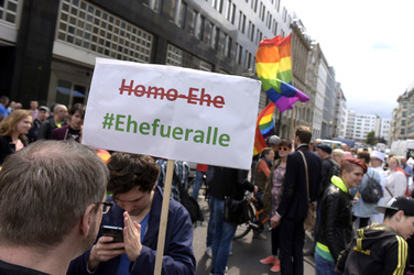 Demo für Homoehe in Berlin