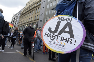 Demo für Homoehe in Berlin