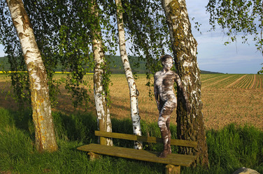 NATURE ART: Birke / Birch Bodypainting