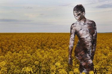 NATURE ART: Birke / Birch Bodypainting