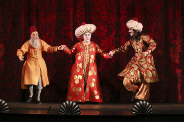 Theaterprobe von 'Der Bürger als Edelmann' in Hamburg