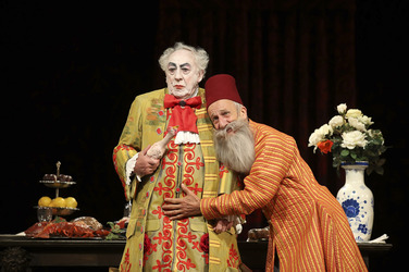 Theaterprobe von 'Der Bürger als Edelmann' in Hamburg