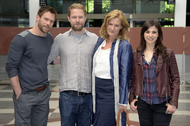 Pressetermin am Set des Fernsehfilms 'Die Informantin' in Berlin