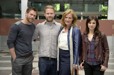 Pressetermin am Set des Fernsehfilms 'Die Informantin' in Berlin